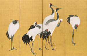 Maruyama Okyo - Cranes, 1772, An'ei period (1772-1780)