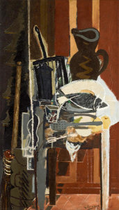 Georges Braque - Kitchen Table with Grill, 1943-1944