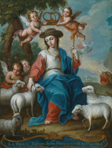 Miguel Cabrera - The Divine Shepherdess (La Divina Pastora), circa 1760