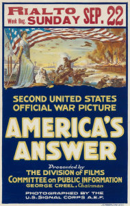 artist unknown - America's Answer: Second United States Official War Picture, 1917