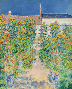 Claude Monet - The Artist’s Garden, Vétheuil, 1881