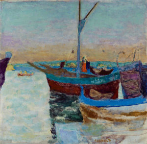 Pierre Bonnard - Boats in the Evening, Cannes, 1924