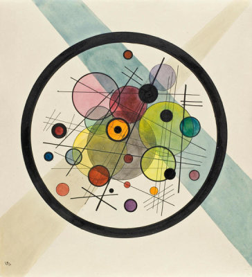 Wassily Kandinsky - Study for Circles in the Circle, 1923