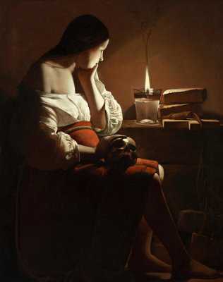 Georges de la Tour - The Magdalen with the Smoking Flame, circa 1635-37