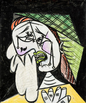 Pablo Picasso - Weeping Woman with Handkerchief, 1937