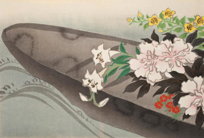 Kamisaka Sekka - Flowers of One Hundred Worlds (Flower Boat), 1909/1910