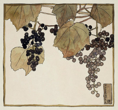 Hannah Borger Overbeck - Frost Grape, circa 1915