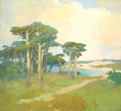 Arthur Frank Mathews - Monterey Cypress, California, circa 1930
