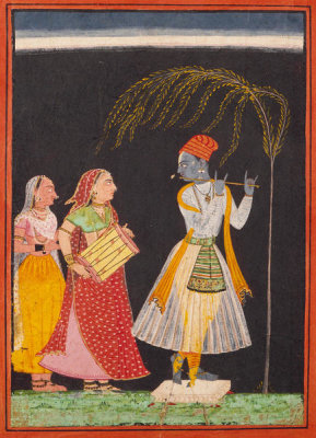 unknown artist - Lahula Ragaputra, Son of Dipak Raga, Folio from a Ragamala (Garland of Melodies), circa 1685-1690