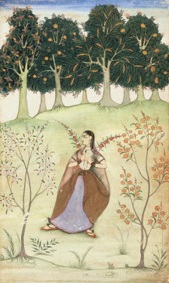unknown Indian artist - Gauri Ragini, First Wife of Malkos Raga, circa 1625-1650