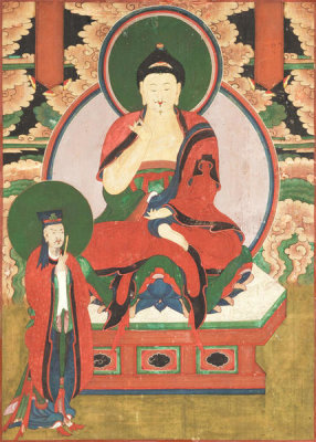 Unknown Korean artist - Big Dipper Buddhas (Unuitongjeung Buddha and Gwangeumjajae Buddha) and their Attendants, c.1850s