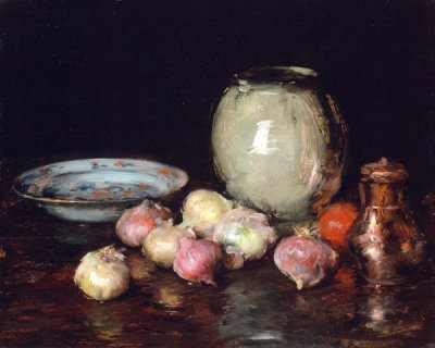 William Merritt Chase - Just Onions (Onions; Still Life), 1912