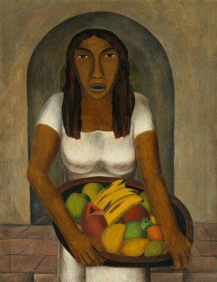 Rufino Tamayo - Woman with Fruit Basket (Mujer con canasta de frutas), 1926